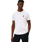 Erkek Regular Fit Yuvarlak Yakalı Logo Kabartmalı%100 Pamuklu Kısa Kollu Beyaz T-Shirt MW0MW40024-YBR
