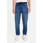 Erkek Relax Fit Geniş Kesim Boru Paça Denim Yıkamalı Taşlamalı Esnek Jean Kot Pantolon