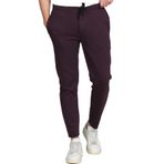 Erkek Relaxed Fit Beli Lastikli Bağcıklı Pamuklu Rahat Spor Jogger Pantolon BORDO XL