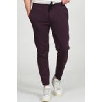 Erkek Relaxed Fit Beli Lastikli Bağcıklı Pamuklu Rahat Spor Jogger Pantolon BORDO XXL