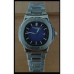 Erkek Saati Patek Philippe otomatik görünüm Cenevre'nin Asırlık Mirasın - Mavi - Gümüş