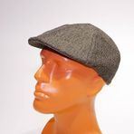 Erkek Şapka Driver Kasket Flat Cap Su Tutmaz Yünlü Bej Solognac BEJ 56 CM