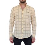 Erkek Sarı Ekose Spor Gömlek DYM-9603 SARI S