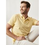Erkek Sari Slim Fit Dar Kesim Polo Yaka %100 Pamuk Tisört