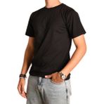 Erkek Sıfır Yaka Regular Fit Kısa Kol Tişört BGL-ST04713 - Siyah - M