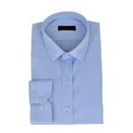 Erkek Silim Fit Uzun Kol Gömlek BGL-ST03302 BUZ.MAVİ S