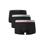 Erkek Siyah 3'lü Low Rise Trunk Boxer