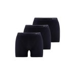 Erkek Siyah 3'lü Paket Pamuklu Boxer BS9673