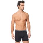 Erkek Siyah 6'lı Yıldızı Likralı Pamuklu Boxer 0060
