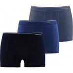 Erkek Siyah Antrasit Melanj 3'lü Boxer - BLK9670 - 2XL
