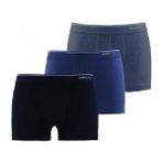 Erkek Siyah Antrasit Melanj 3'lü Boxer - BLK9670