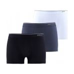 Erkek Siyah Beyaz Antrasit 3'lü Boxer - BLK9670 - 2XL - Siyah - Beyaz
