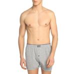 Erkek Siyah Karışık 12`li Penye Düğmeli Boxer