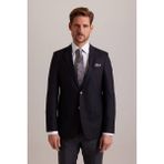 Erkek Siyah Klasik Yünlü Blazer Ceket - 4 Drop