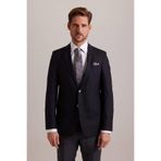 Erkek Siyah Klasik Yünlü Blazer Ceket