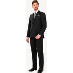 Erkek Siyah Kruvaze Regular Fit Takım Elbise - 46 / 6 - 6 Drop
