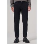 Erkek Siyah Pamuk Trend Slim Fit Chino Pantolon