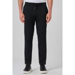 Erkek Siyah Poliviskon Jogger Slim Fit Pantolon