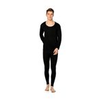 Erkek Siyah Şardonlu Termal Içlik Takım, SİYAH, 4XL