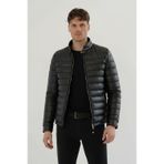 Erkek Siyah Slim Fit İçi Kalın Kürklü Su İtici Şişme Deri Ceket & Mont