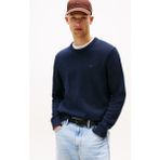 Erkek Slim Fit Bisiklet Yaka Dokulu Triko Kazak - Lacivert - XL