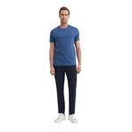 Erkek Slim Fit Bisiklet Yaka Pamuklu Düz Tişört