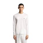 Erkek Slim Fit Bisiklet Yakalı Uzun Kollu Beyaz Sweatshirt EM004591 AF13747-U0003