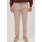 Erkek Slim Fit Dar Kesim Lastikli Bağcık Detaylı Taş Pantolon