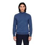 Erkek Slim Fit Dik Yaka Basic Triko Kazak Soğuk Havalarda Konforlu ve Rahat Bir Tarz Sunar -Indigo-XL