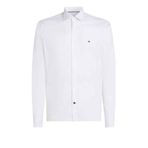 Erkek Slim Fit Esnek Pamuklu Kumaş Uzun Kollu Beyaz Gömlek MW0MW38347-YCF