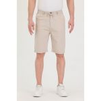 Erkek Slim Fit Keten Chino Şort - 30 - Taş