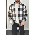 Erkek Slim Fit Polar Gömlek Siyah Edw227
