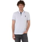 Erkek Slim Fit Polo Yaka Basic Tişört - Beyaz - 3XL