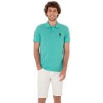 Erkek Slim Fit Polo Yaka Basic Tişört - Mint