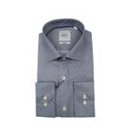 Erkek Slim Fit Puantiyeli Gömlek 1056 BGL-ST02518 GRİ XS