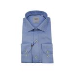 Erkek Slim Fit Puantiyeli Gömlek 1056 BGL-ST02518 MAVİ XS