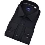Erkek Slim Fitt Armürlü Uzun Kol Gömlek 2413 BGL-ST04383 - Siyah