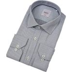 Erkek Slim Fitt Uzun Kol Gömlek 2381 BGL-ST04374 - Gri