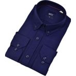 Erkek Slim Fitt Uzun Kol Gömlek 2424 BGL-ST04381 - Lacivert