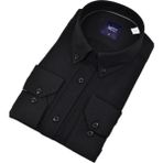 Erkek Slim Fitt Uzun Kol Gömlek 2424 BGL-ST04381 - Siyah