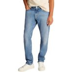 Erkek Slim Straight Jean Pantolon Mavi