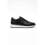 Erkek Sneaker Deri Ayakkabı Siyah
