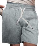 Erkek şort spor atletik plaj pantolon pantolon şort adam gevşek Fit Hawaii yırtık sonbahar yaz 2025, Q-779 Gri, S