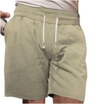 Erkek şort spor atletik plaj pantolon pantolon şort adam gevşek Fit Hawaii yırtık sonbahar yaz 2025, Q-779 Haki, L