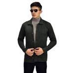 Erkek Spor Düğmeli Hırka R6420 BGL-ST03172 HAKİ XL