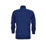 Erkek Spor Düz Fermuarlı Yaka Kazak R22949 BGL-ST03181 İNDİGO M