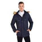 Erkek Spor Parka 3090 BGL-ST01640 LACİVERT L