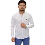 Erkek Spor Silim Fit Uzun Kol Gömlek BGL-ST04483 BEYAZ XL