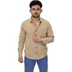 Erkek Spor Silim Fit Uzun Kol Gömlek G5011 BGL-ST04495 - Bej