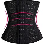 Erkek Sporcu Abdominal 3 Sıra Kancalı Bel Şekillendirici Göbek Sıkılaştırıcı Sporcu Korsesi - Siyah - 4XL
